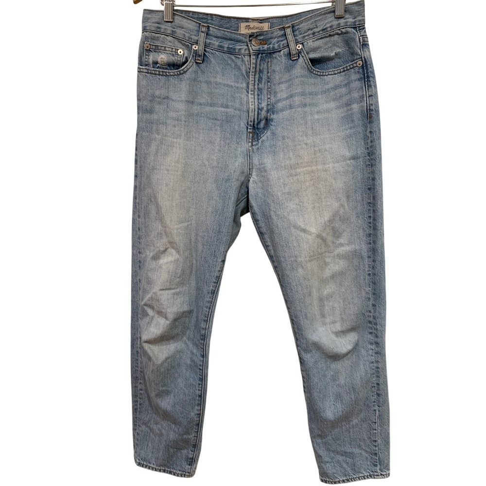 Madewell Womens Perfect Summer Jean 29 Light Blue Coastal High Rise‎ Tapered Leg